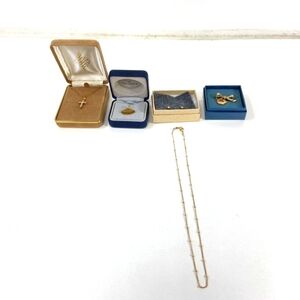 Lot of Assorted 12/14/24k Gold  Plated Necklaces and Pins 10.15 Grams